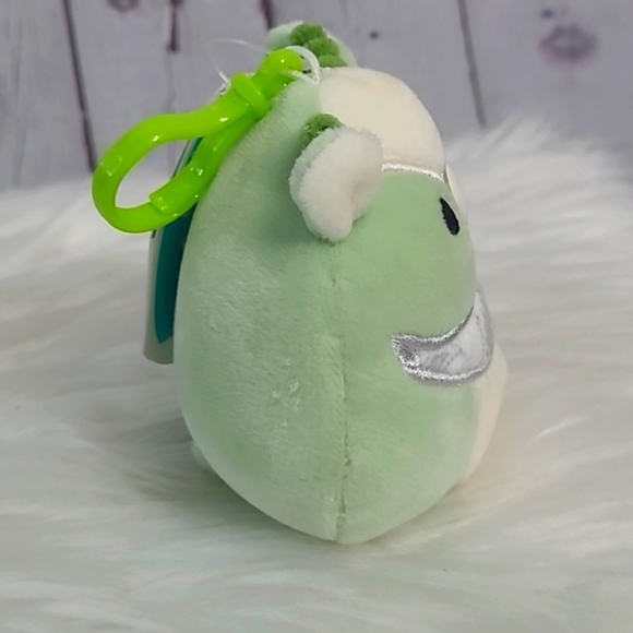 🆕️NWT Squishmallows Official Palmer Green Goat Clip On Collectible Mini Plush - Picture 6 of 13